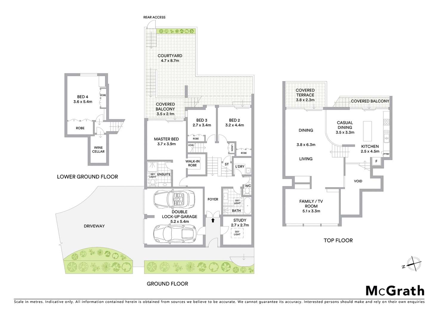Floorplan of Homely townhouse listing, 2A/24 Lower Beach Street, Balgowlah NSW 2093
