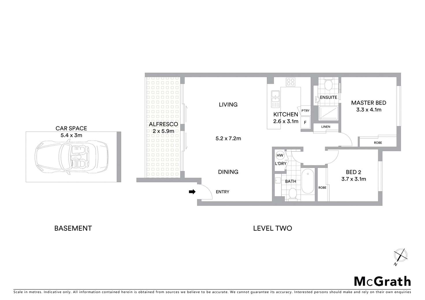 Floorplan of Homely apartment listing, 1111/33 Clark Street, Biggera Waters QLD 4216