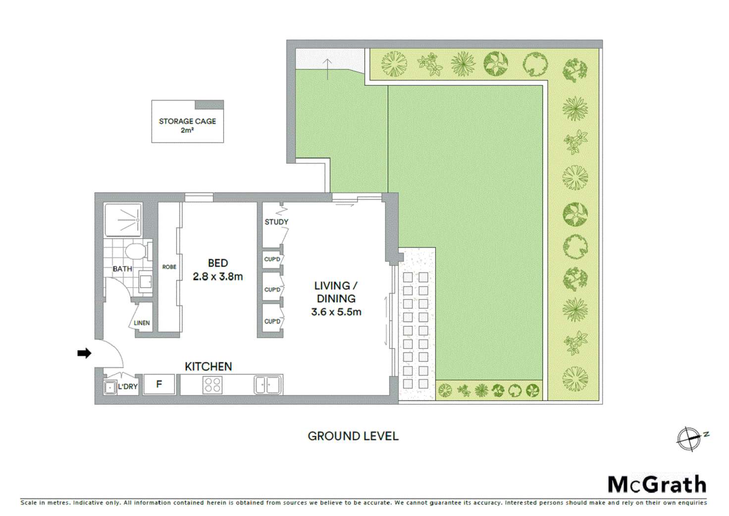 Floorplan of Homely apartment listing, G01/291 Miller Street, Cammeray NSW 2062