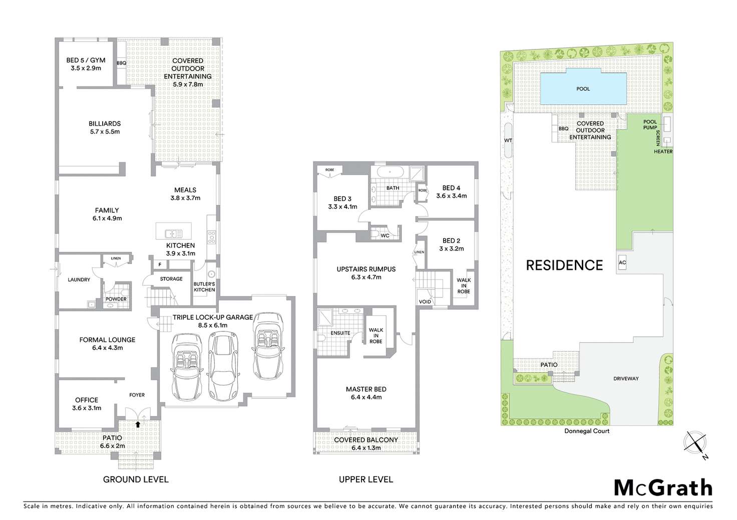Floorplan of Homely house listing, 5 Donnegal Court, Castle Hill NSW 2154