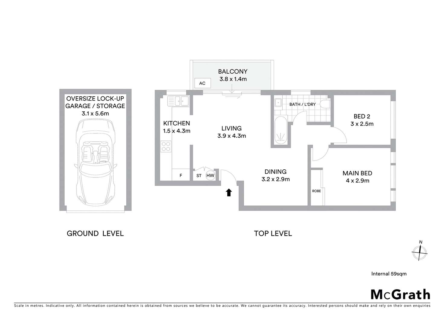 Floorplan of Homely unit listing, 61/77 Memorial Avenue, Liverpool NSW 2170