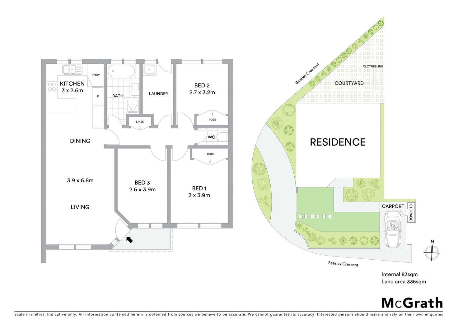 Floorplan of Homely townhouse listing, 36/24 Beazley Crescent, Calwell ACT 2905