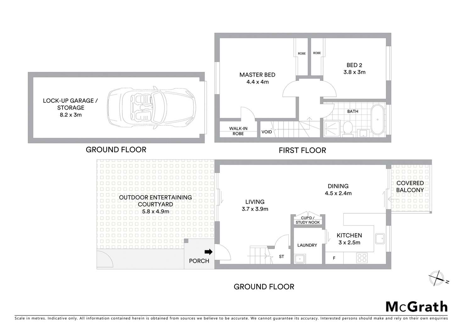 Floorplan of Homely townhouse listing, 23/7 Taranto Road, Marsfield NSW 2122