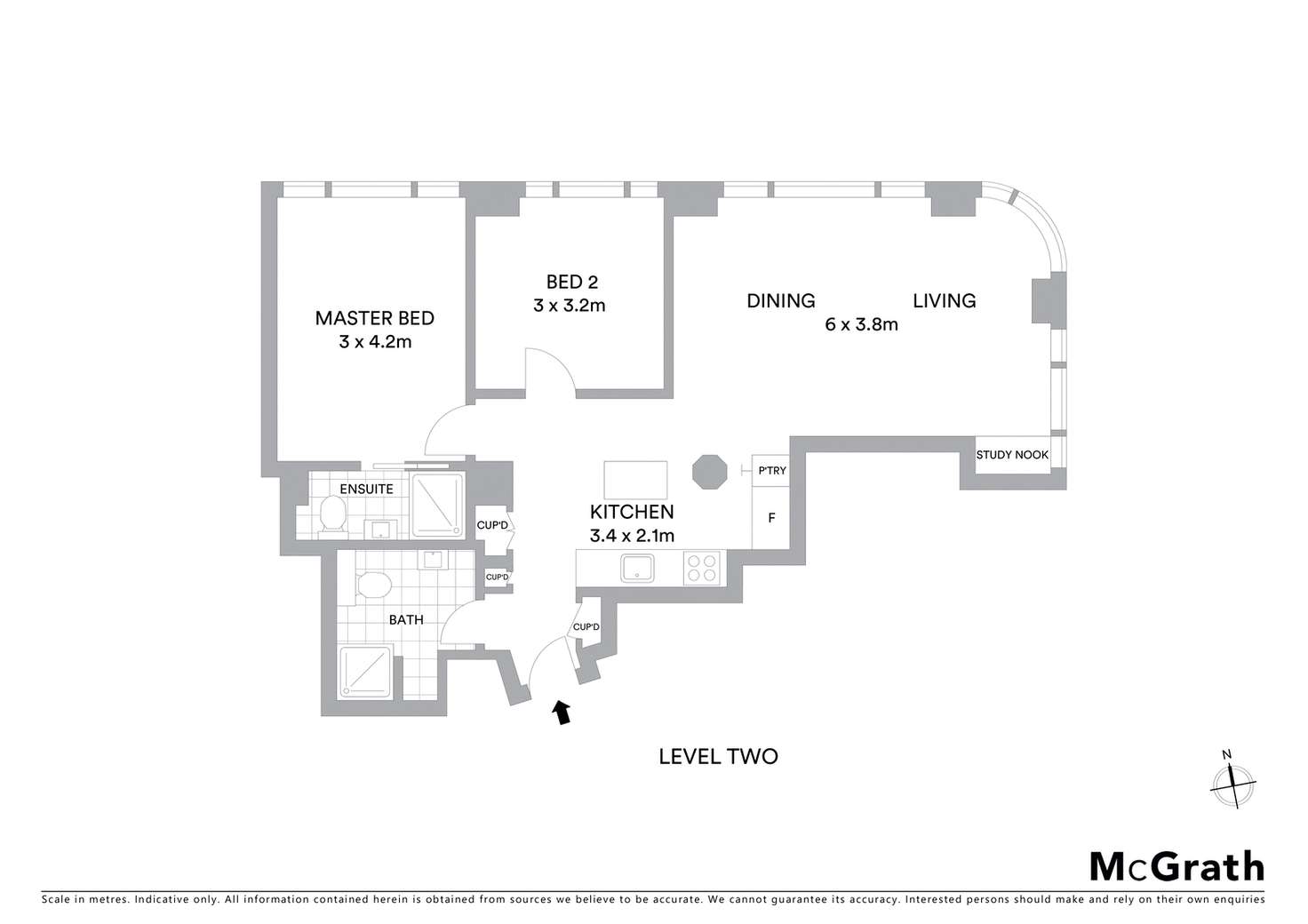 Floorplan of Homely apartment listing, 4/44 Bridge Street, Sydney NSW 2000