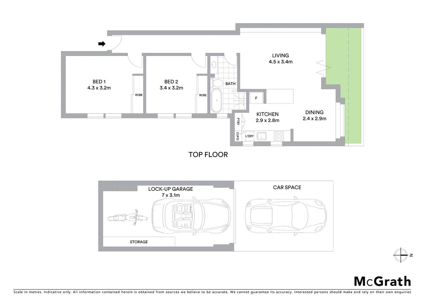 Floorplan of Homely apartment listing, 10/22 Bream Street, Coogee NSW 2034