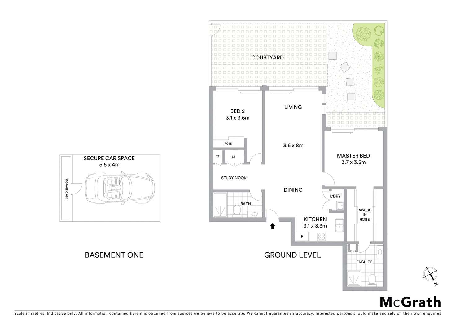 Floorplan of Homely apartment listing, 2101/1 Nield Avenue, Greenwich NSW 2065