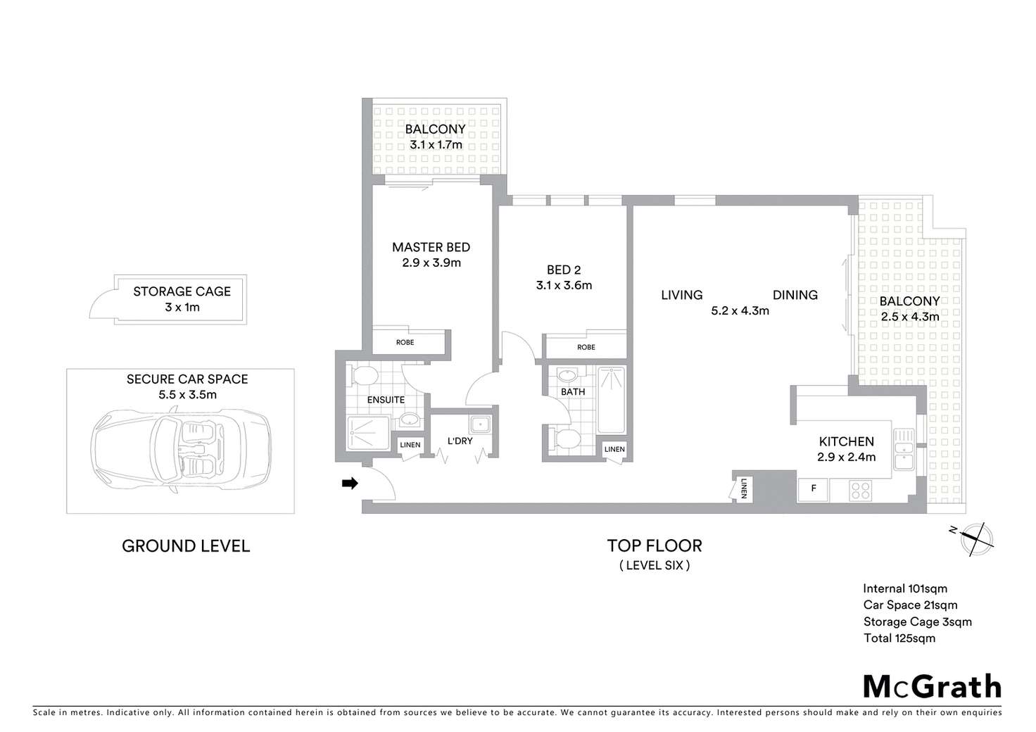 Floorplan of Homely apartment listing, 605/8 Freeman Road, Chatswood NSW 2067