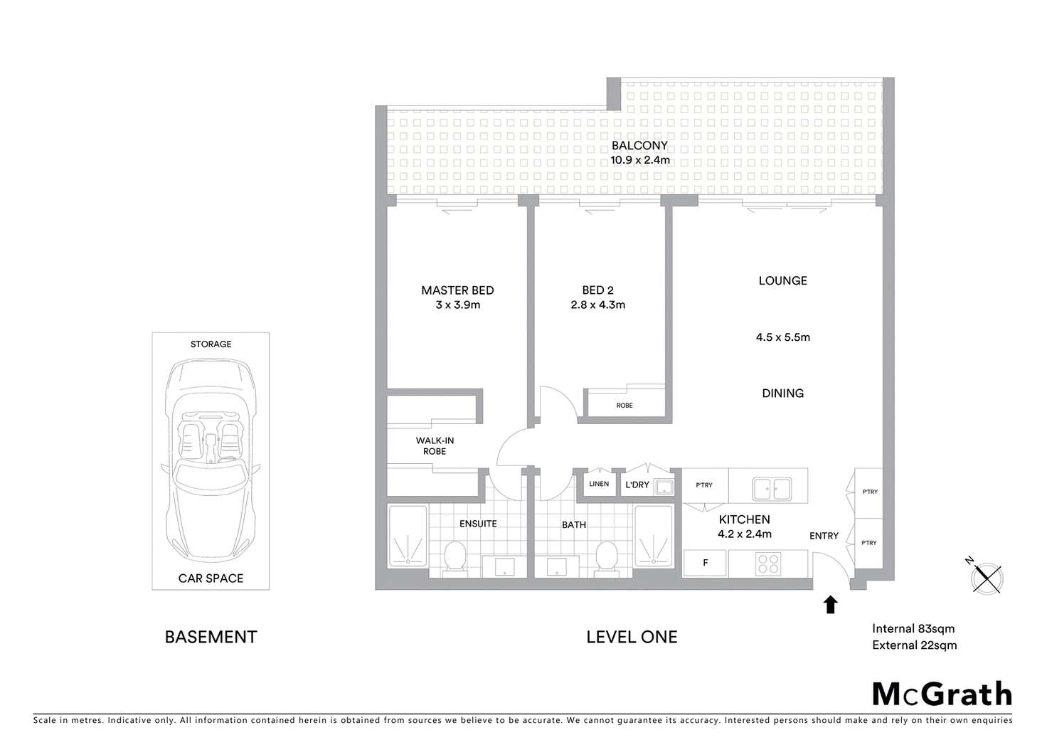Floorplan of Homely apartment listing, 14/66 Perry Drive, Chapman ACT 2611