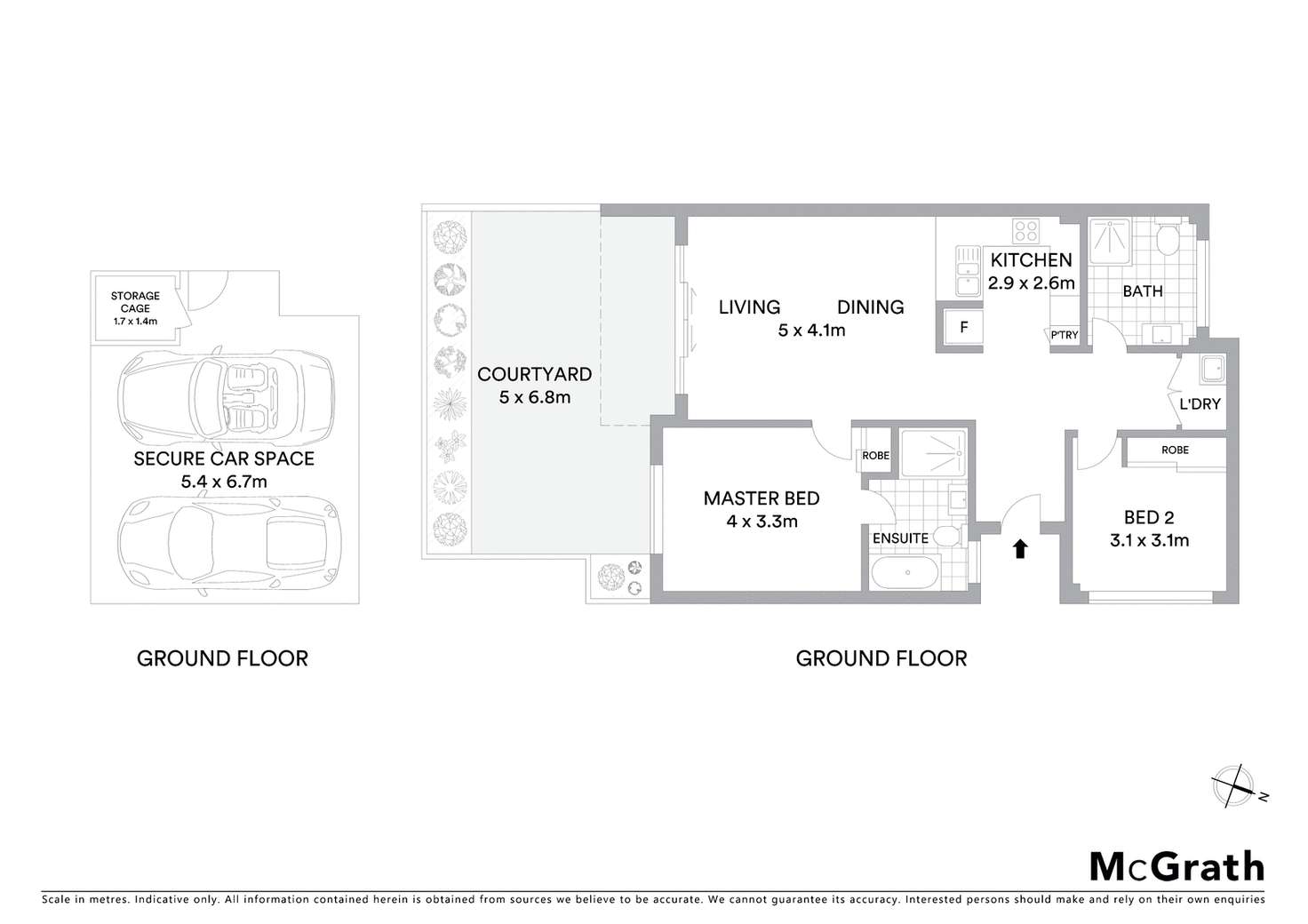 Floorplan of Homely apartment listing, 2/50 Kentwell Road, Allambie Heights NSW 2100