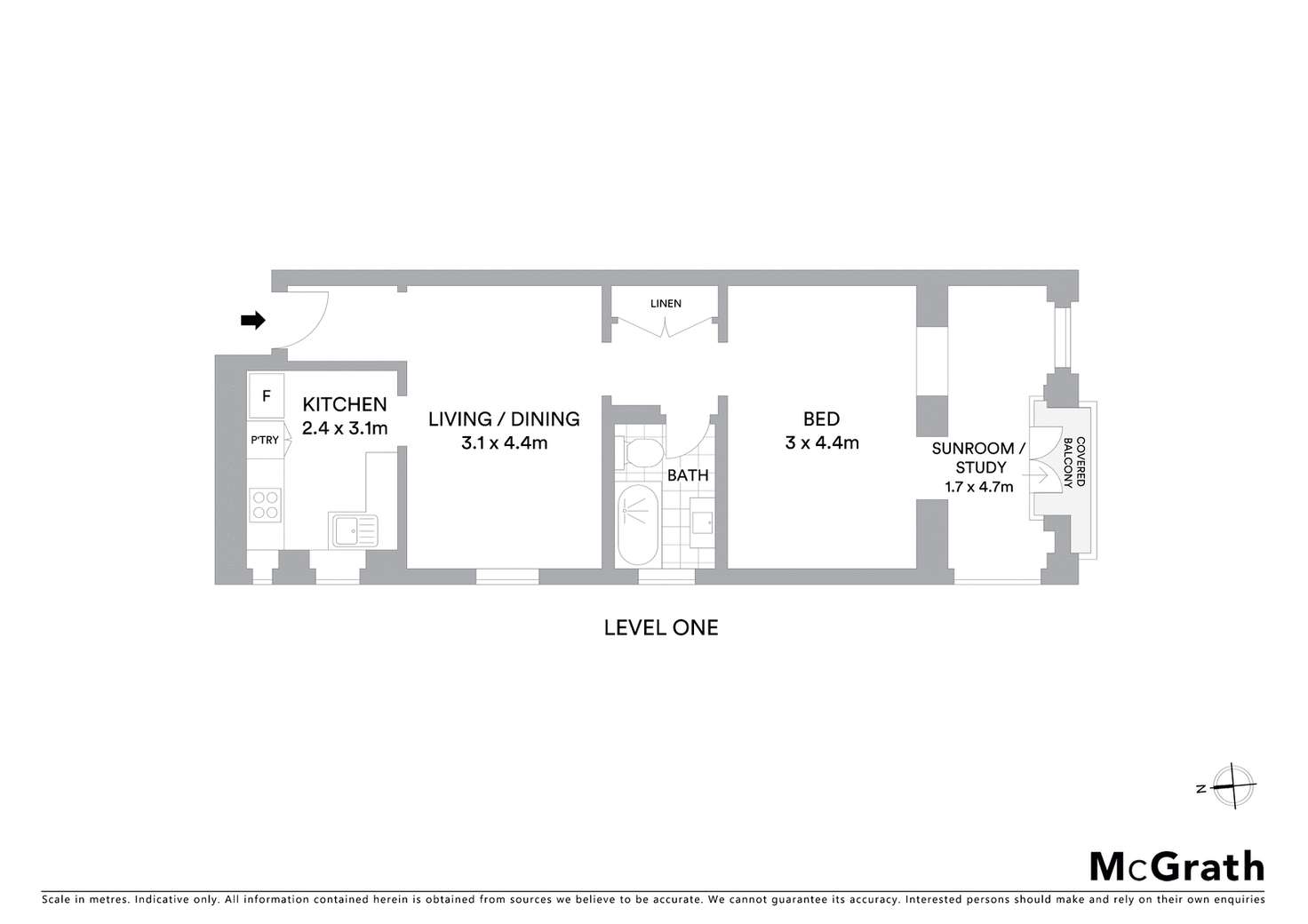 Floorplan of Homely apartment listing, 2/11 Waruda Street, Kirribilli NSW 2061