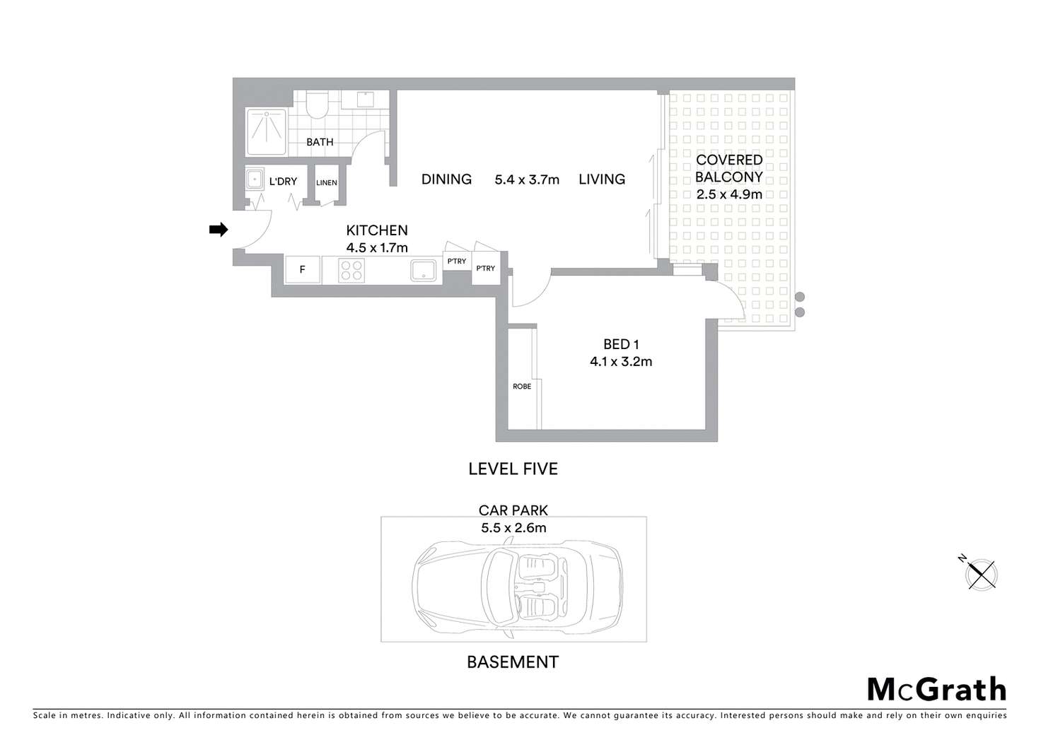 Floorplan of Homely unit listing, 3509/126 Parkside Circuit, Hamilton QLD 4007