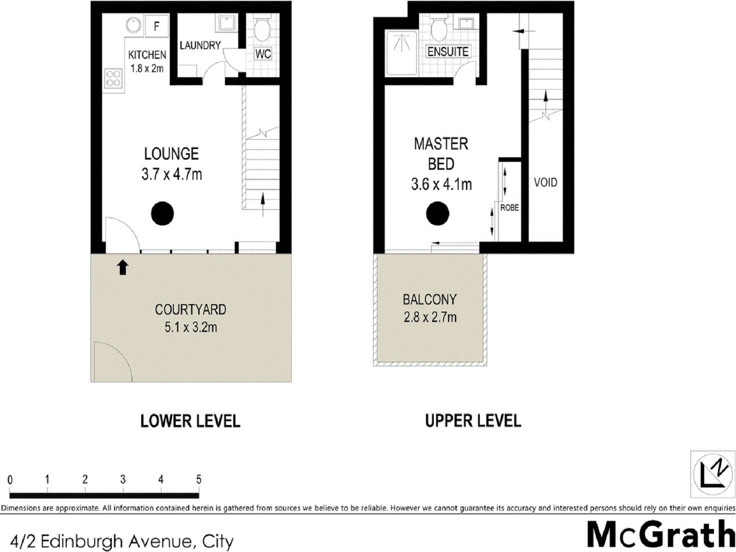 Floorplan of Homely apartment listing, 4/2 Edinburgh Avenue, City ACT 2601