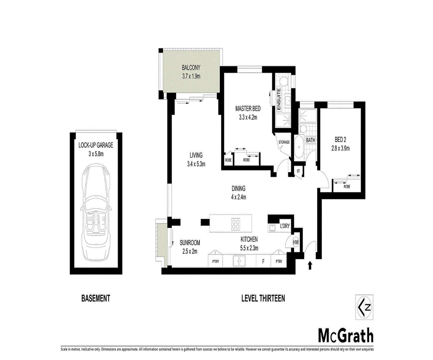 Floorplan of Homely apartment listing, 49/6 Prospect Avenue, Cremorne NSW 2090