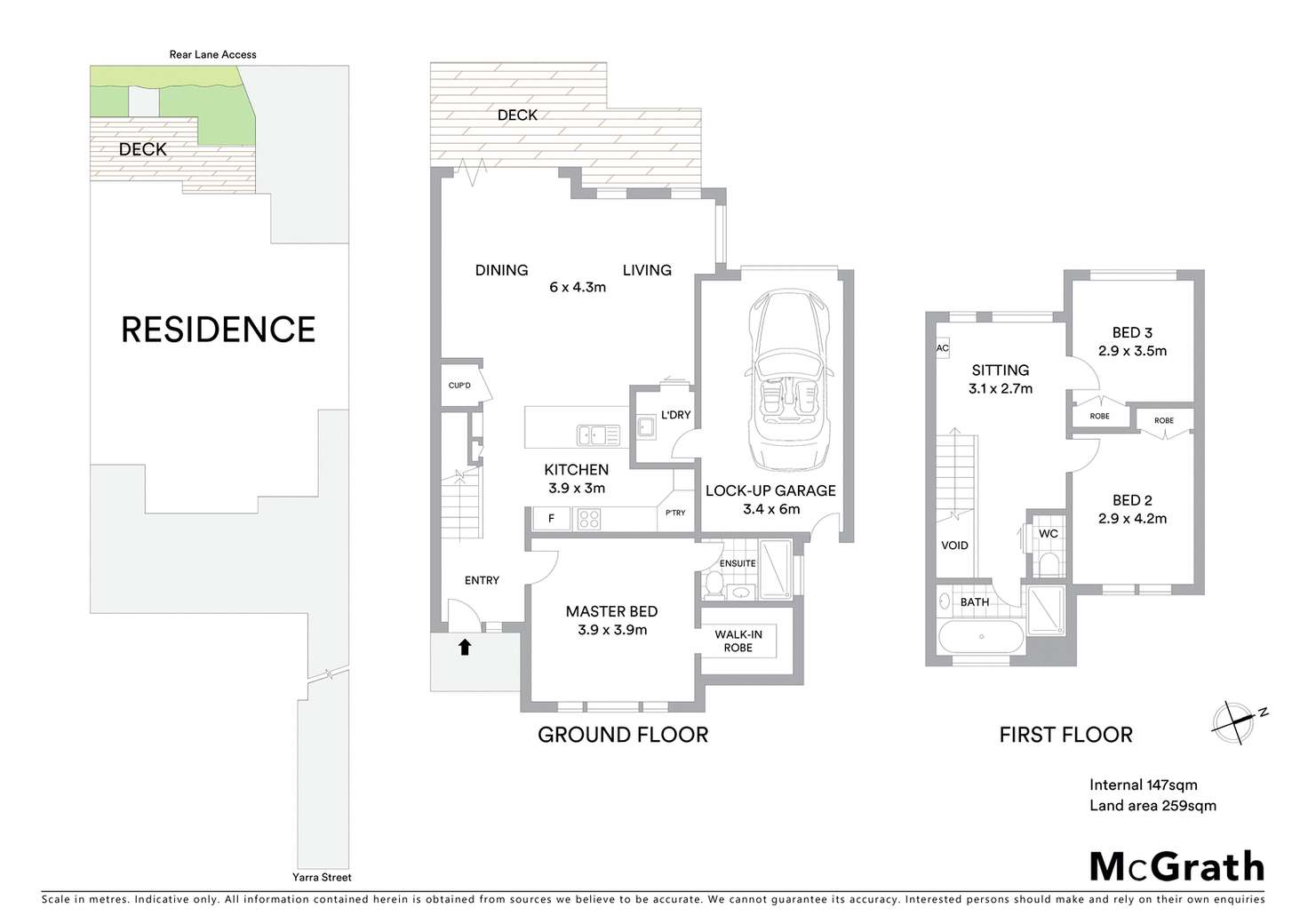 Floorplan of Homely townhouse listing, 1/258 Yarra Street, South Geelong VIC 3220
