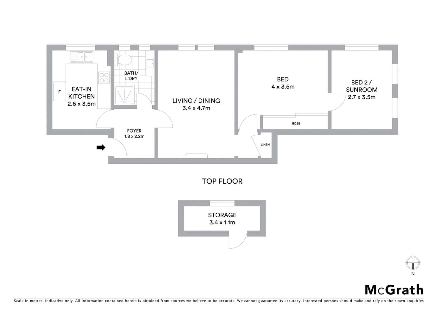 Floorplan of Homely apartment listing, 15/161 Victoria Road, Bellevue Hill NSW 2023