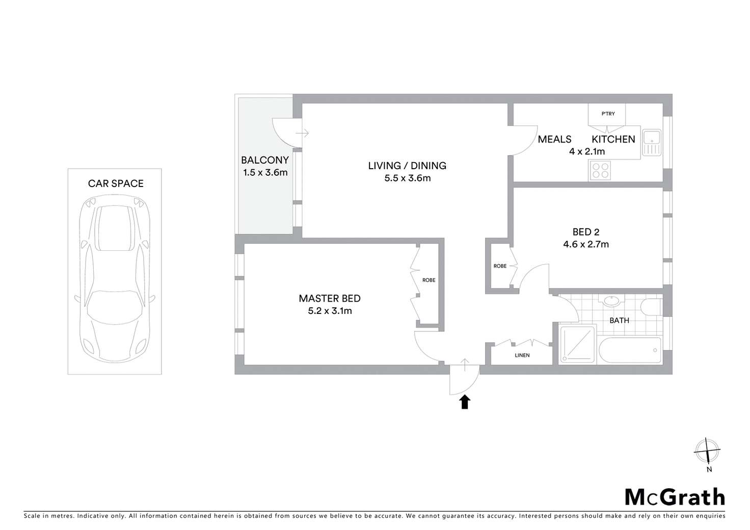 Floorplan of Homely apartment listing, 2/410 Mowbray Road, Lane Cove North NSW 2066