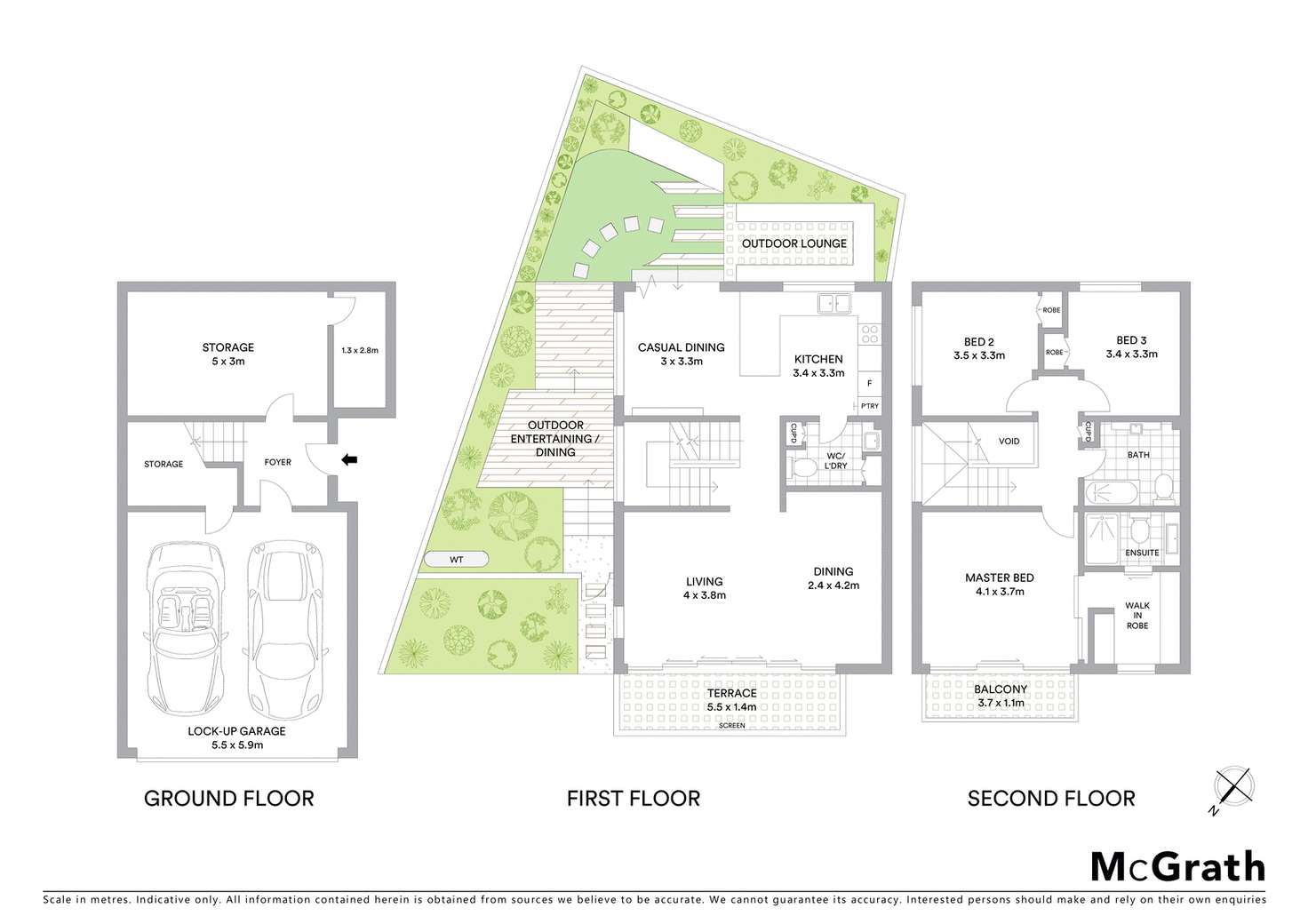 Floorplan of Homely townhouse listing, 1D Badham Avenue, Mosman NSW 2088
