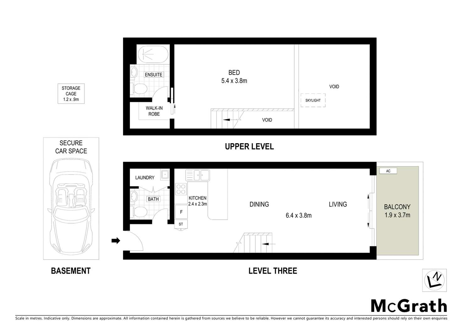 Floorplan of Homely apartment listing, 307/2 David Street, Crows Nest NSW 2065