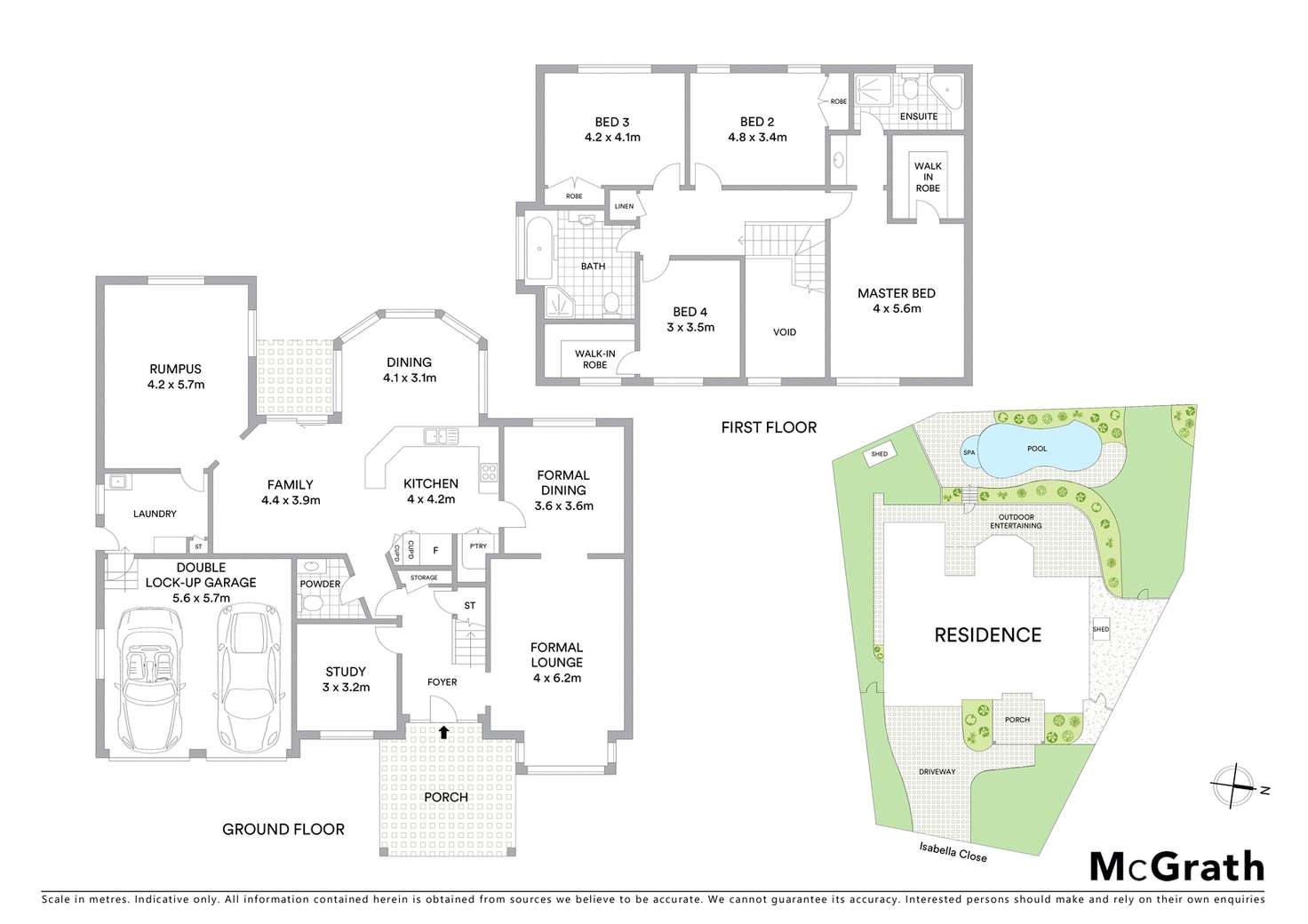 Floorplan of Homely house listing, 4 Isabella Close, Bella Vista NSW 2153