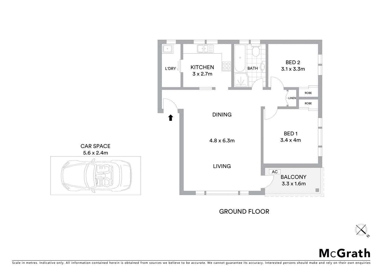 Floorplan of Homely unit listing, 1/26 Yangoora Road, Belmore NSW 2192