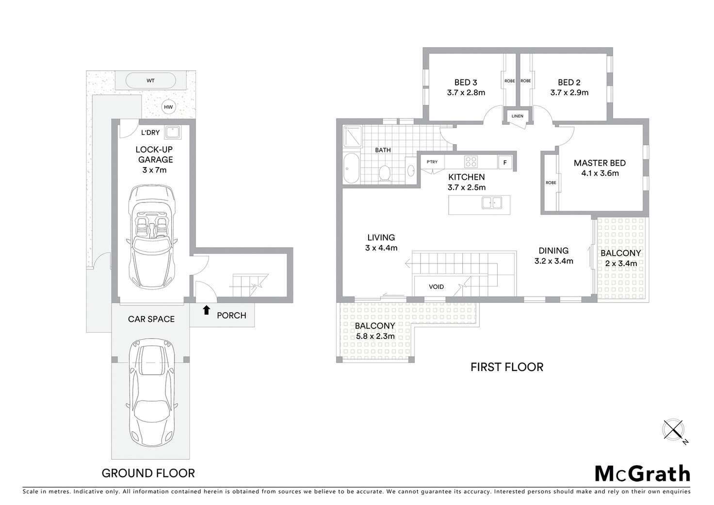 Floorplan of Homely unit listing, 2/15 Bairin Street, Campbelltown NSW 2560