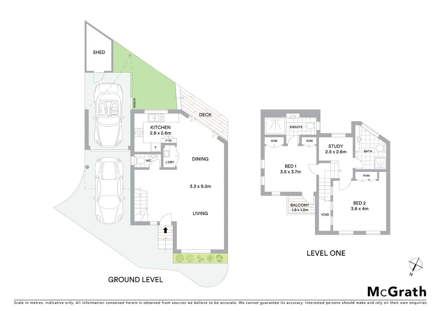 Floorplan of Homely townhouse listing, 2/246 Barkly Street, St Kilda VIC 3182