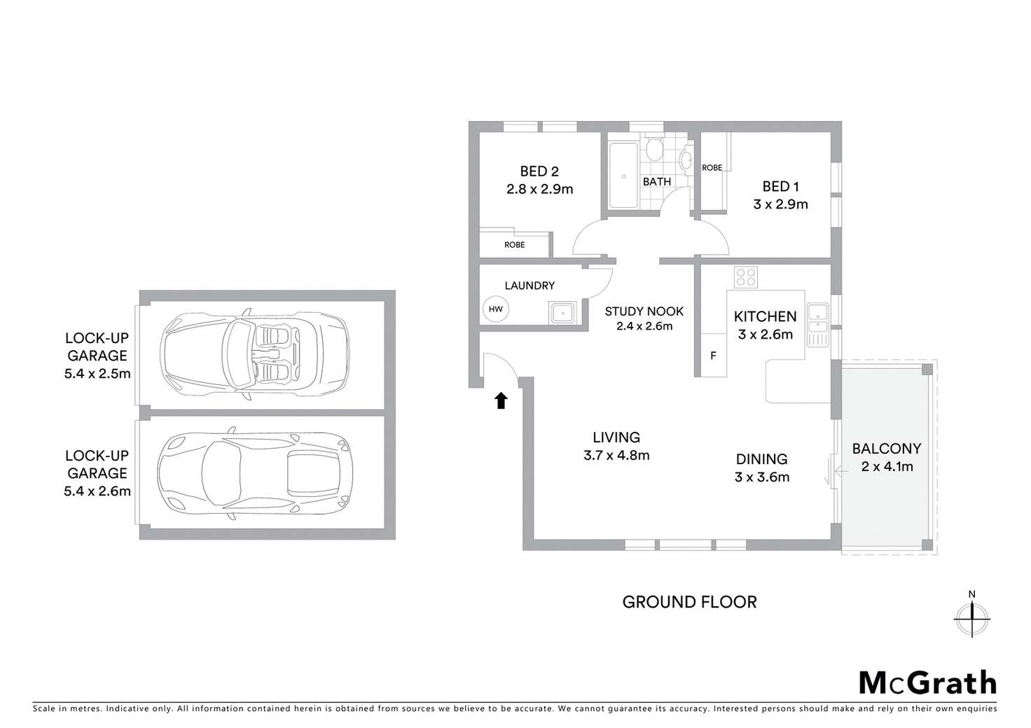 Floorplan of Homely apartment listing, 2/68 Reynolds Avenue, Bankstown NSW 2200