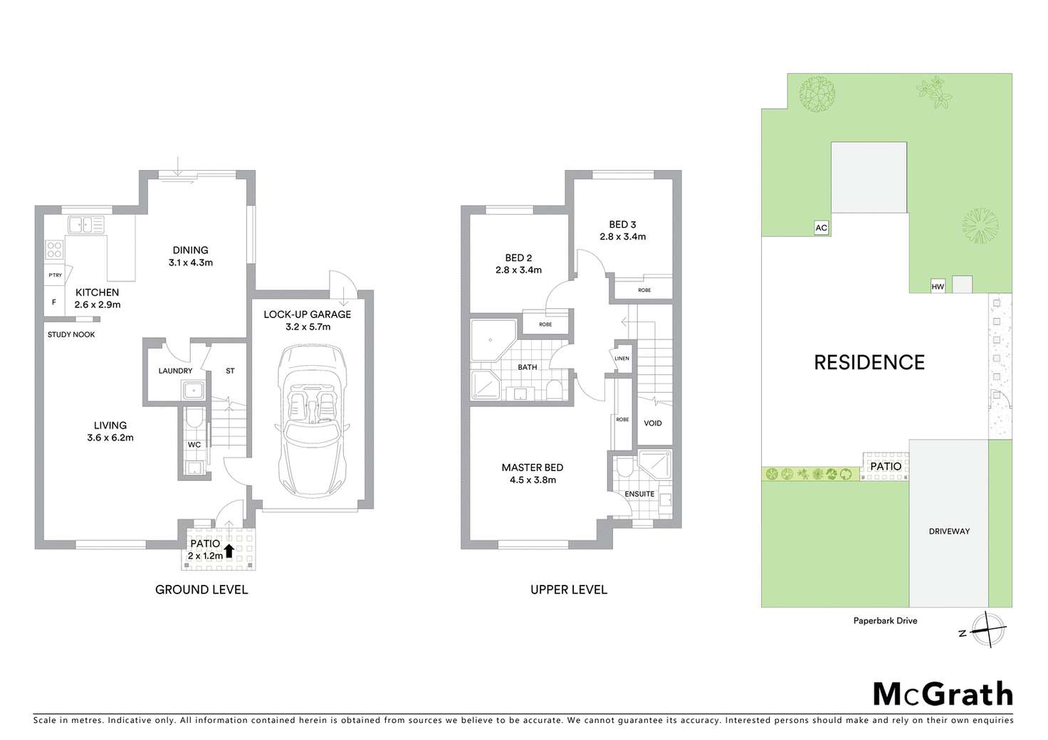 Floorplan of Homely semiDetached listing, 16 Paperbark Drive, Woodcroft NSW 2767