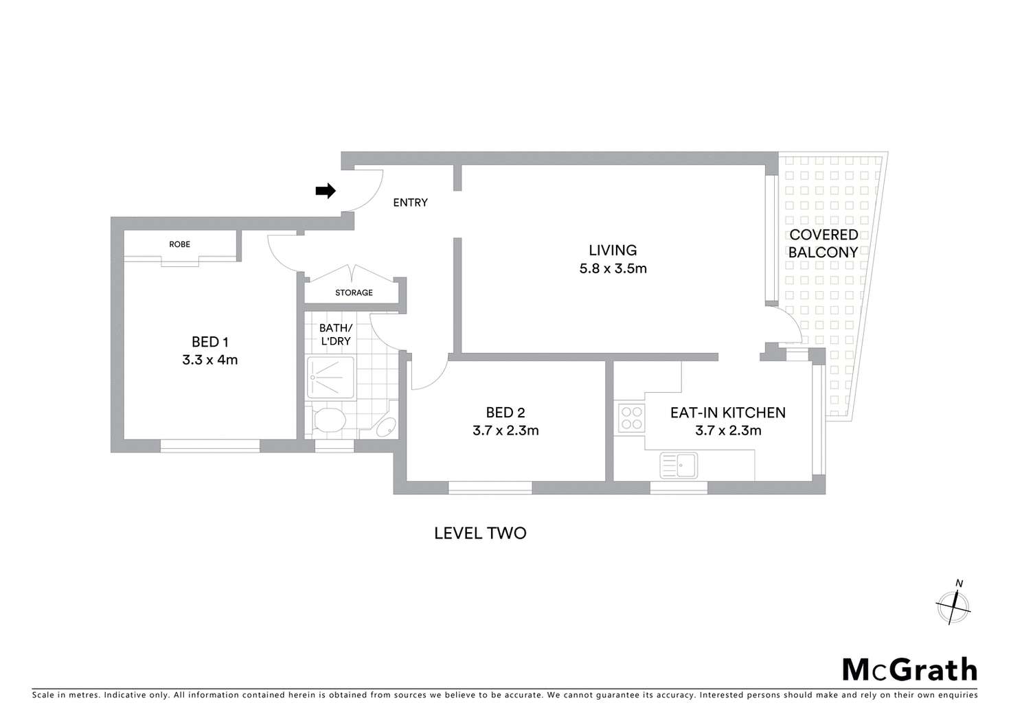Floorplan of Homely apartment listing, 8/492 Military Road, Mosman NSW 2088