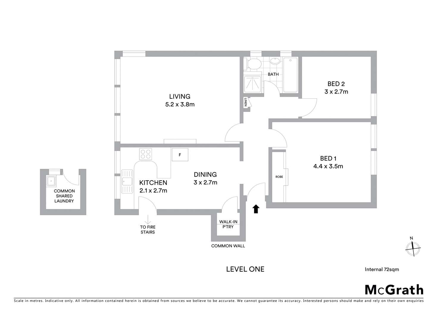 Floorplan of Homely apartment listing, 4/230 Old South Head Road, Vaucluse NSW 2030