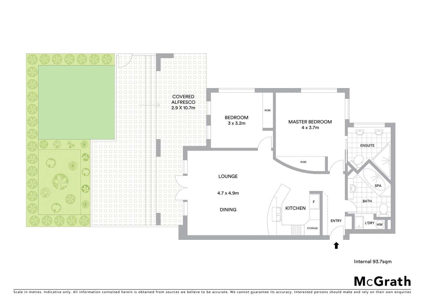 Floorplan of Homely unit listing, 3/1 Fawkner Street, Braddon ACT 2612