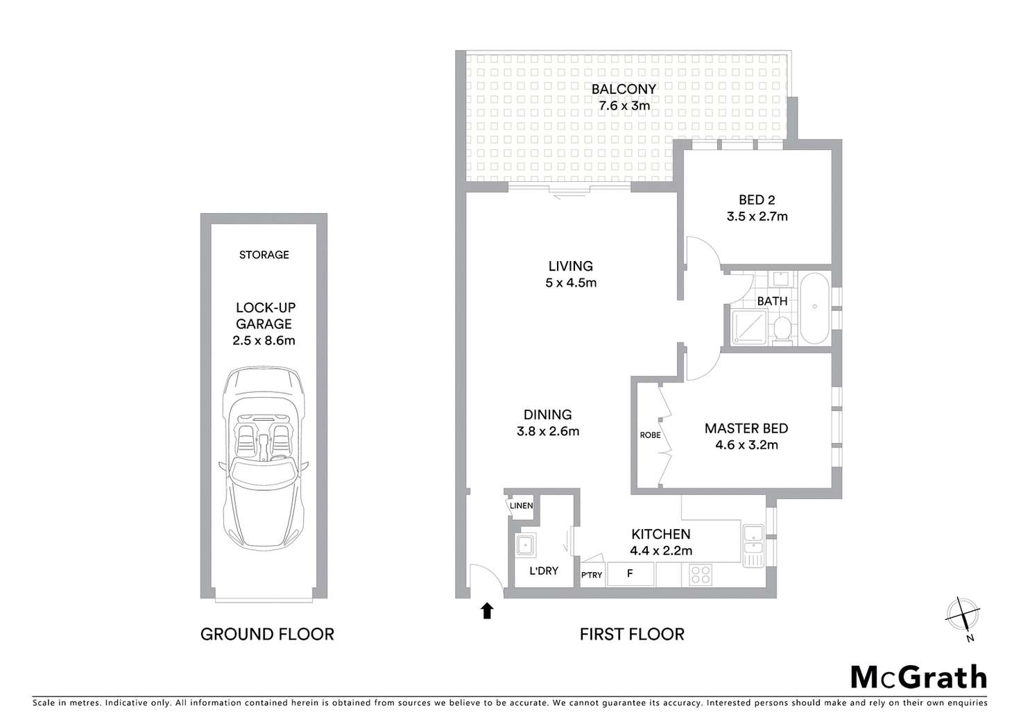 Floorplan of Homely apartment listing, 8/23 River Road, Wollstonecraft NSW 2065