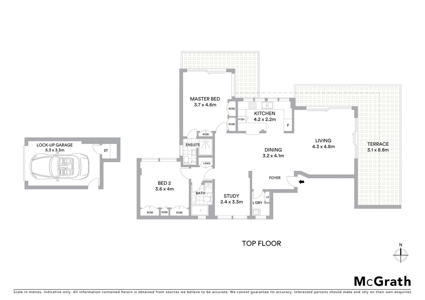 Floorplan of Homely apartment listing, 7/25 Moruben Road, Mosman NSW 2088