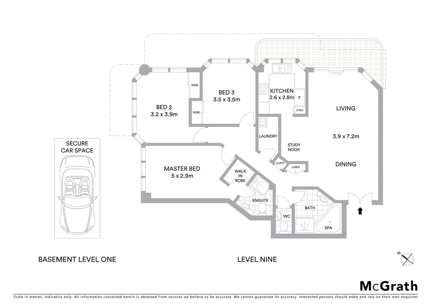 Floorplan of Homely apartment listing, 9B/1 Francis Road, Artarmon NSW 2064