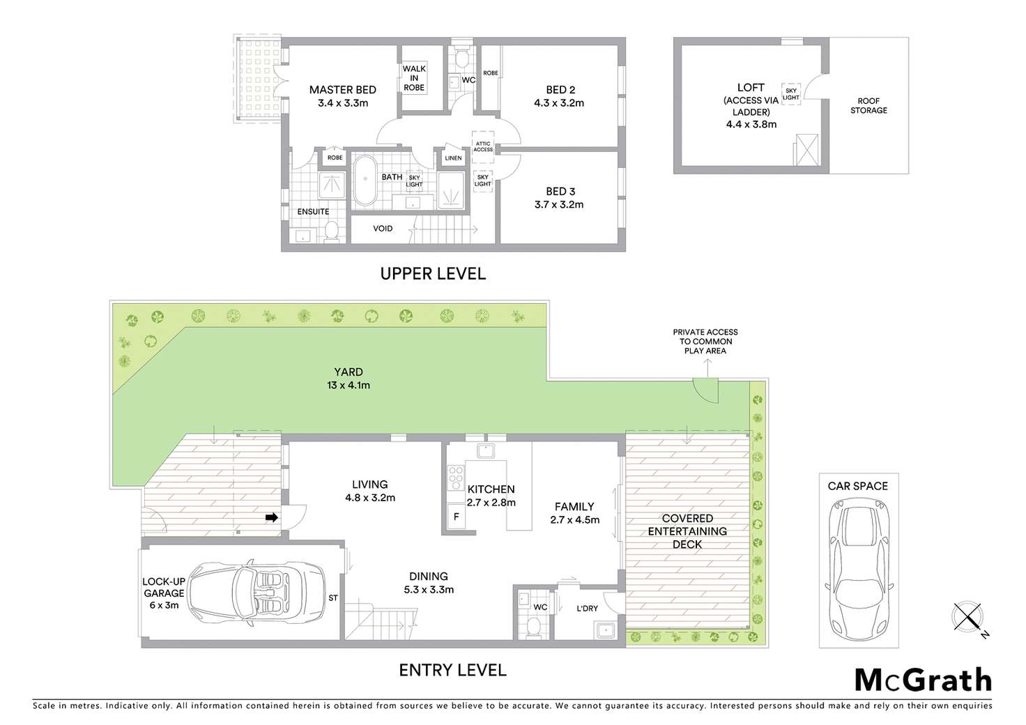 Floorplan of Homely townhouse listing, 1/40 Station Street, Naremburn NSW 2065