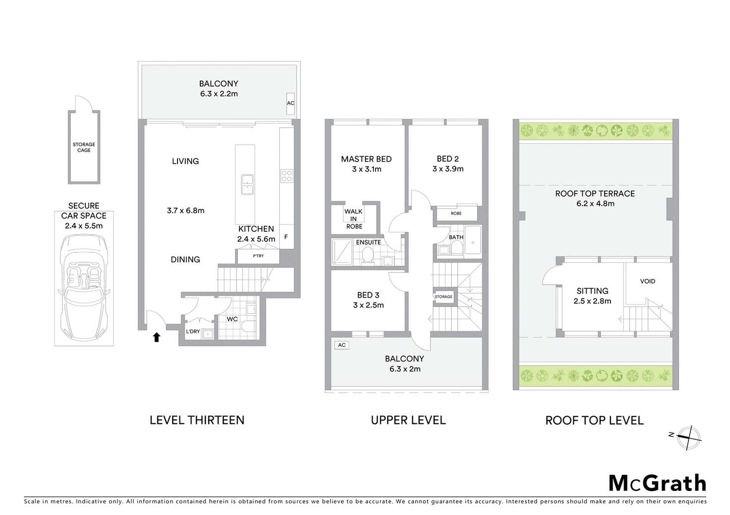 Floorplan of Homely apartment listing, 1305/36-38 Victoria Street, Burwood NSW 2134