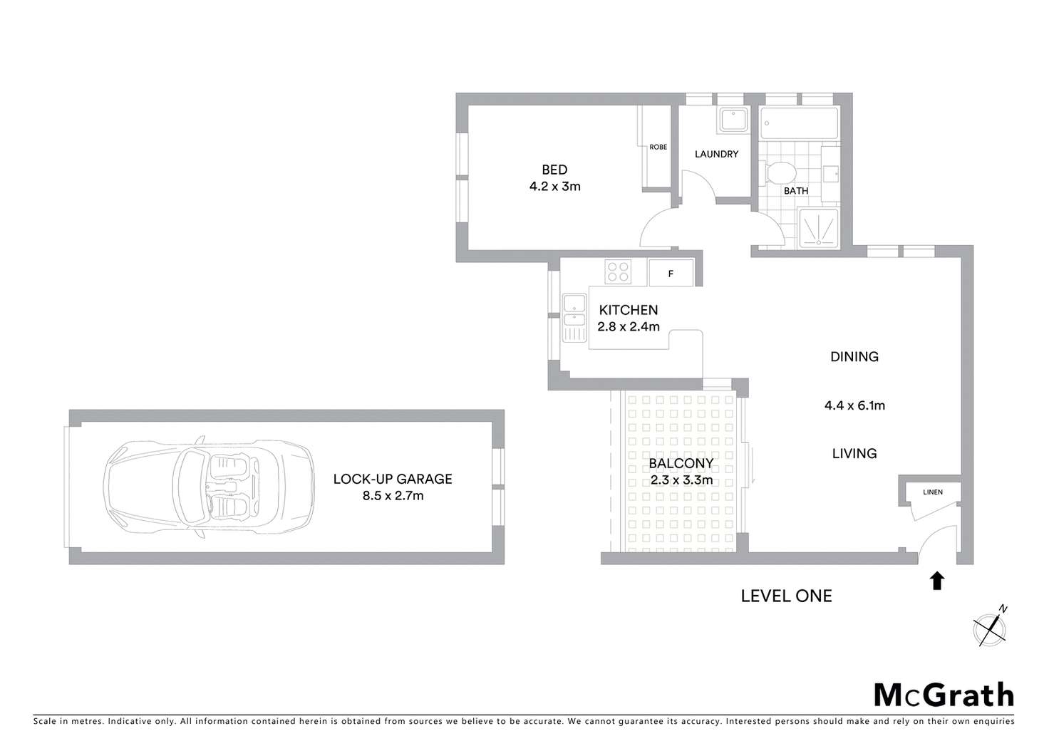 Floorplan of Homely unit listing, 8/41 Hampton Court Road, Carlton NSW 2218