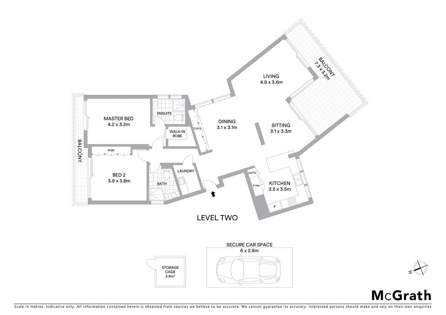 Floorplan of Homely apartment listing, 5/50 Upper Pitt Street, Kirribilli NSW 2061