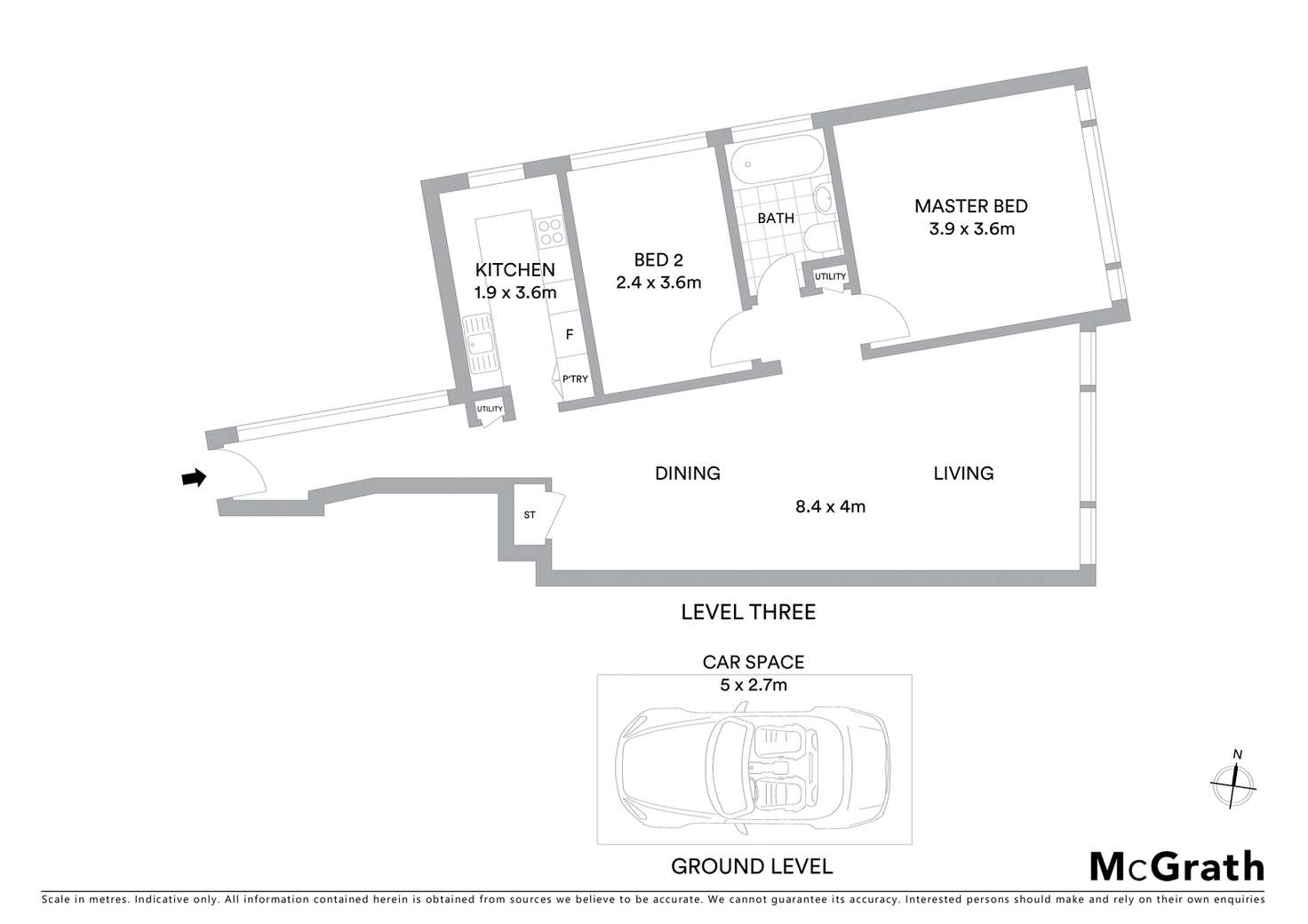 Floorplan of Homely apartment listing, 33/29 Carabella Street, Kirribilli NSW 2061