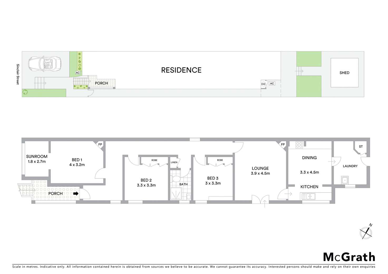Floorplan of Homely house listing, 33 Sinclair Street, Wollstonecraft NSW 2065