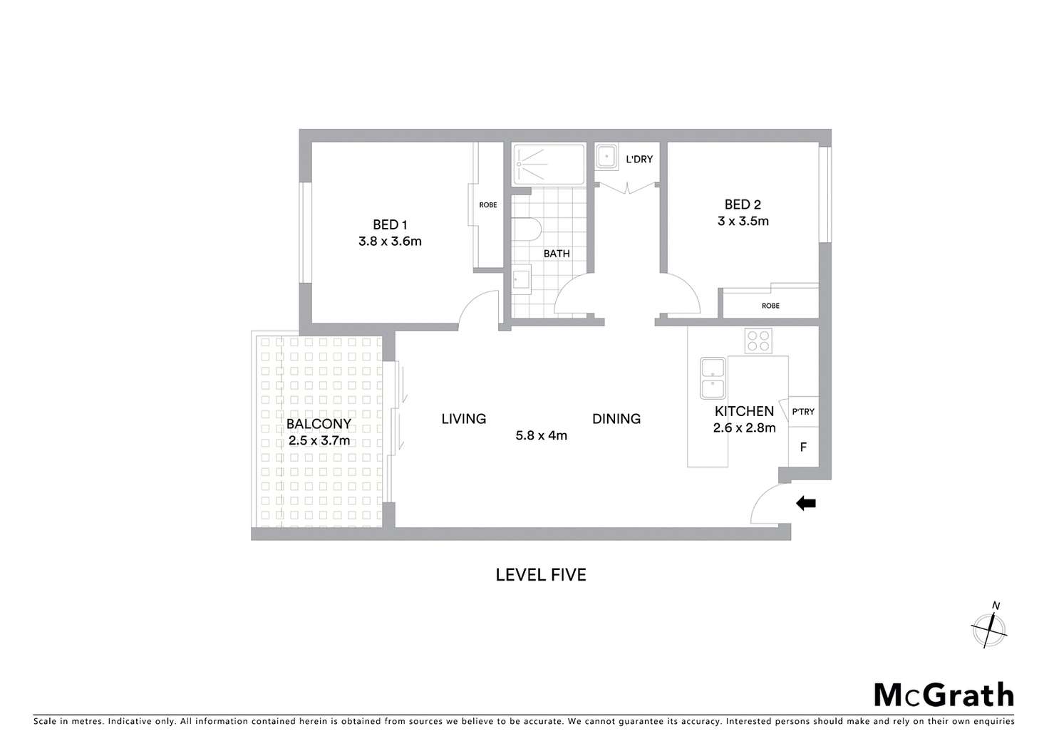 Floorplan of Homely apartment listing, 19/19 Larkin Street, Camperdown NSW 2050