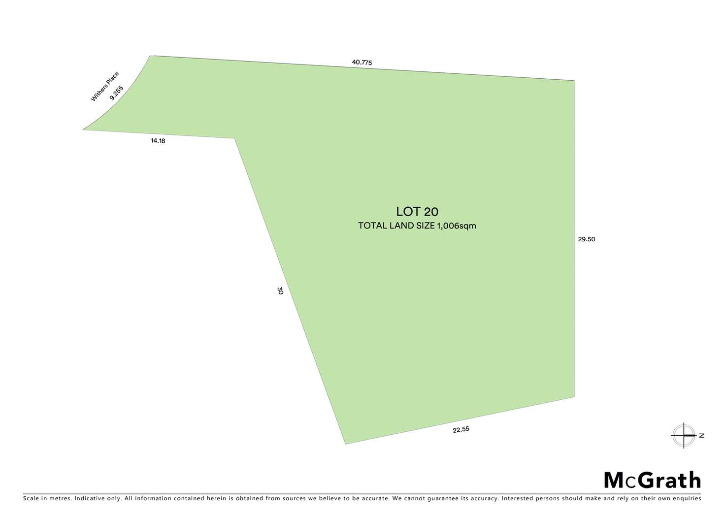 Floorplan of Homely residentialLand listing, Lot 20 Withers Place, Abbotsbury NSW 2176