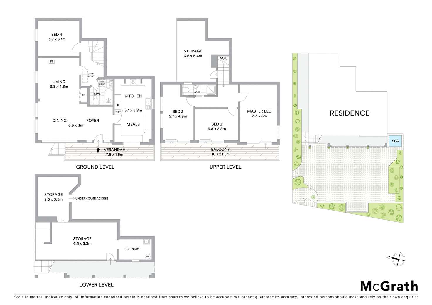 Floorplan of Homely townhouse listing, 28A Murdoch Street, Cremorne Point NSW 2090