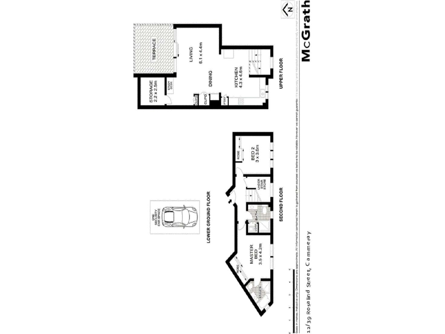 Floorplan of Homely apartment listing, 12/39 Rosalind Street, Cammeray NSW 2062