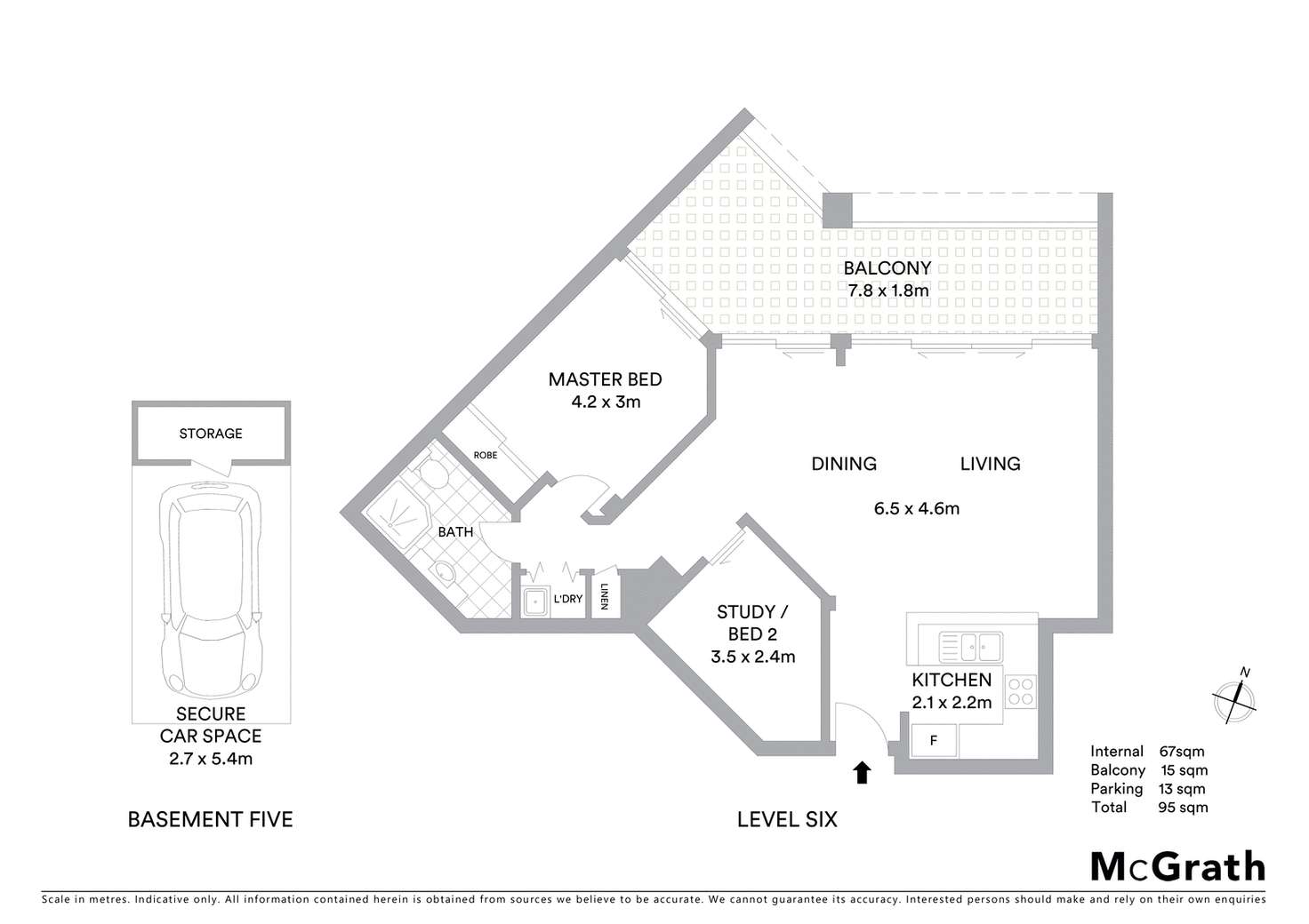 Floorplan of Homely apartment listing, 609/2A Help Street, Chatswood NSW 2067