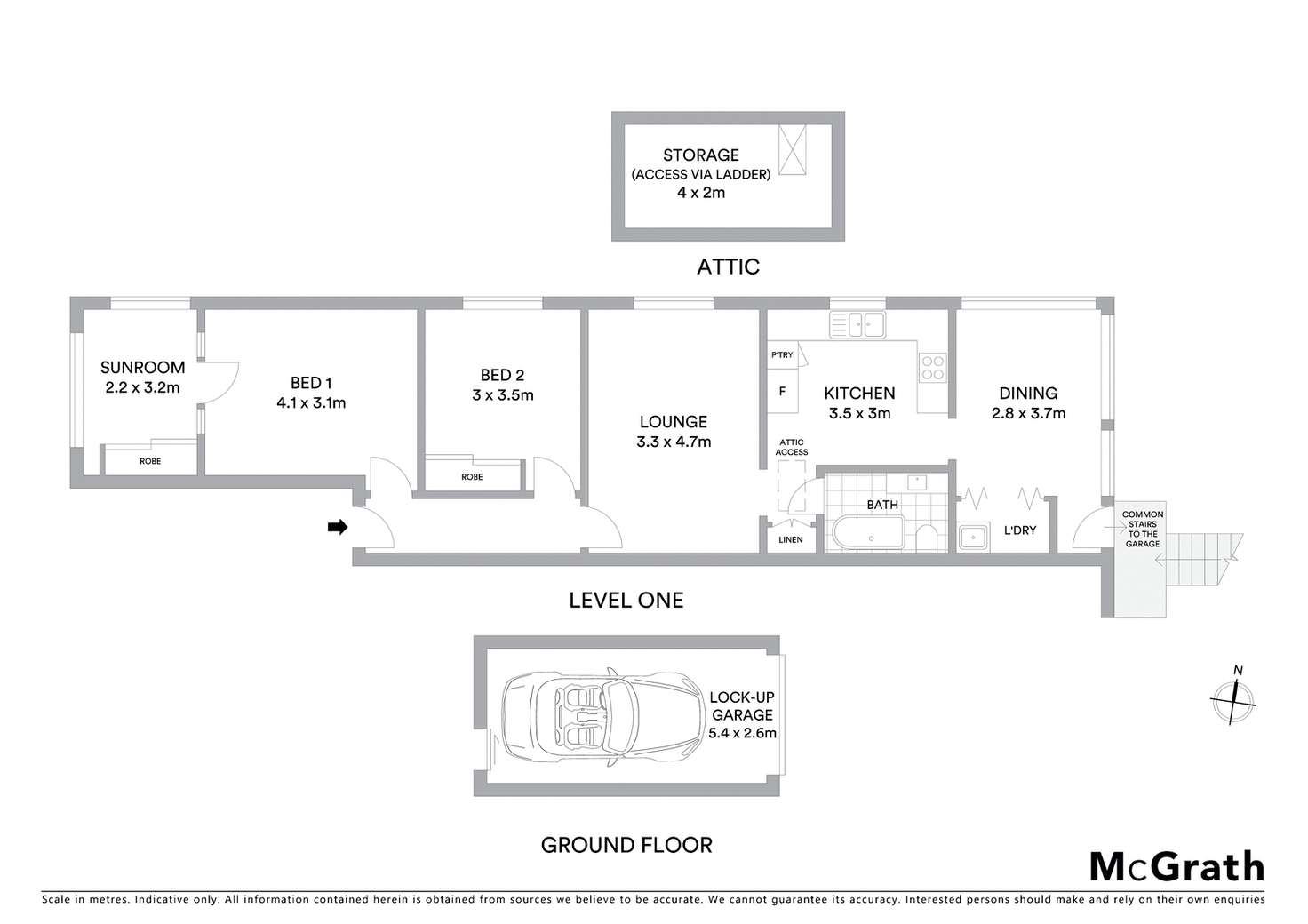 Floorplan of Homely apartment listing, 3/165 Willoughby Road, Naremburn NSW 2065