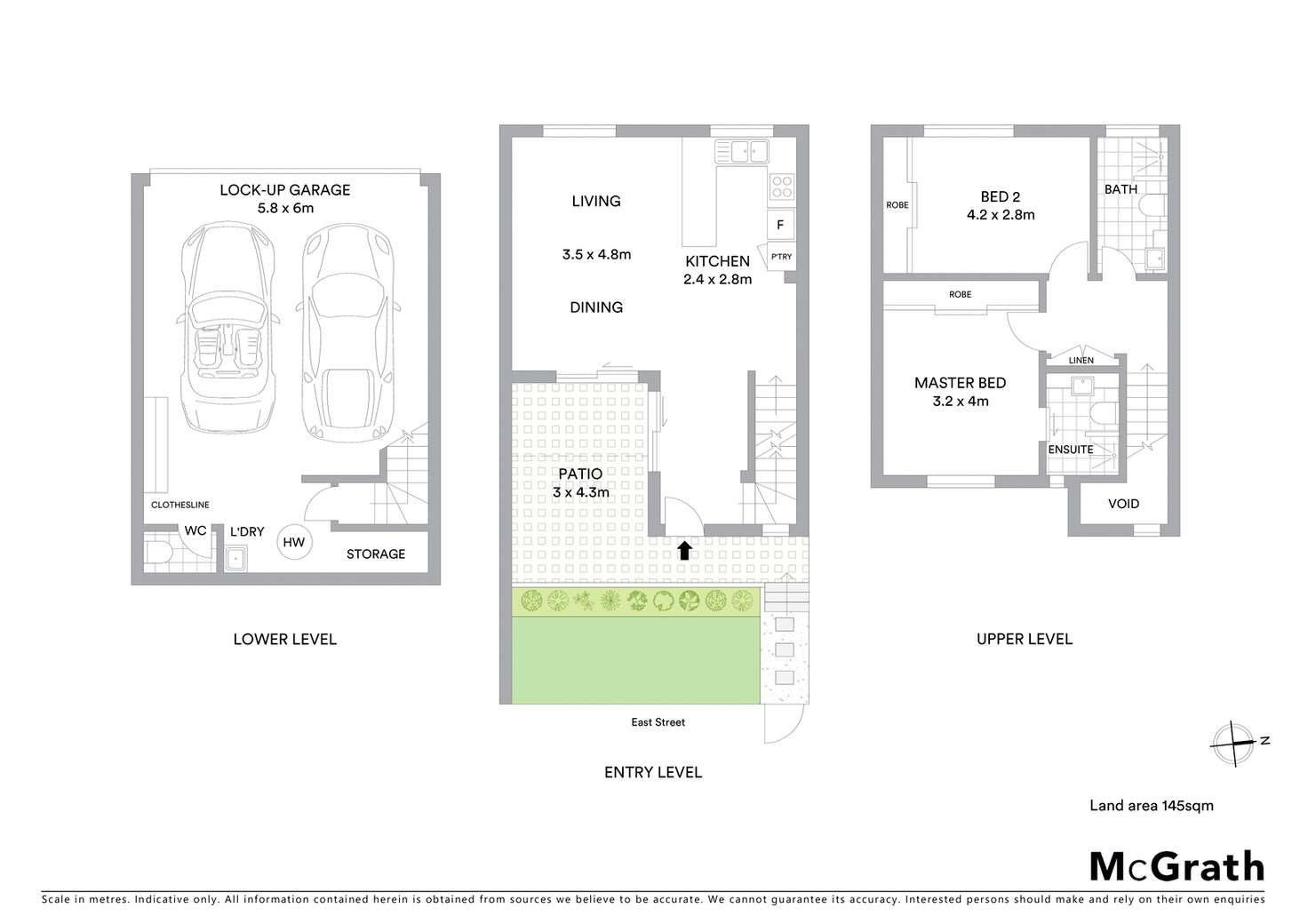 Floorplan of Homely townhouse listing, 3/4 East Street, Camp Hill QLD 4152