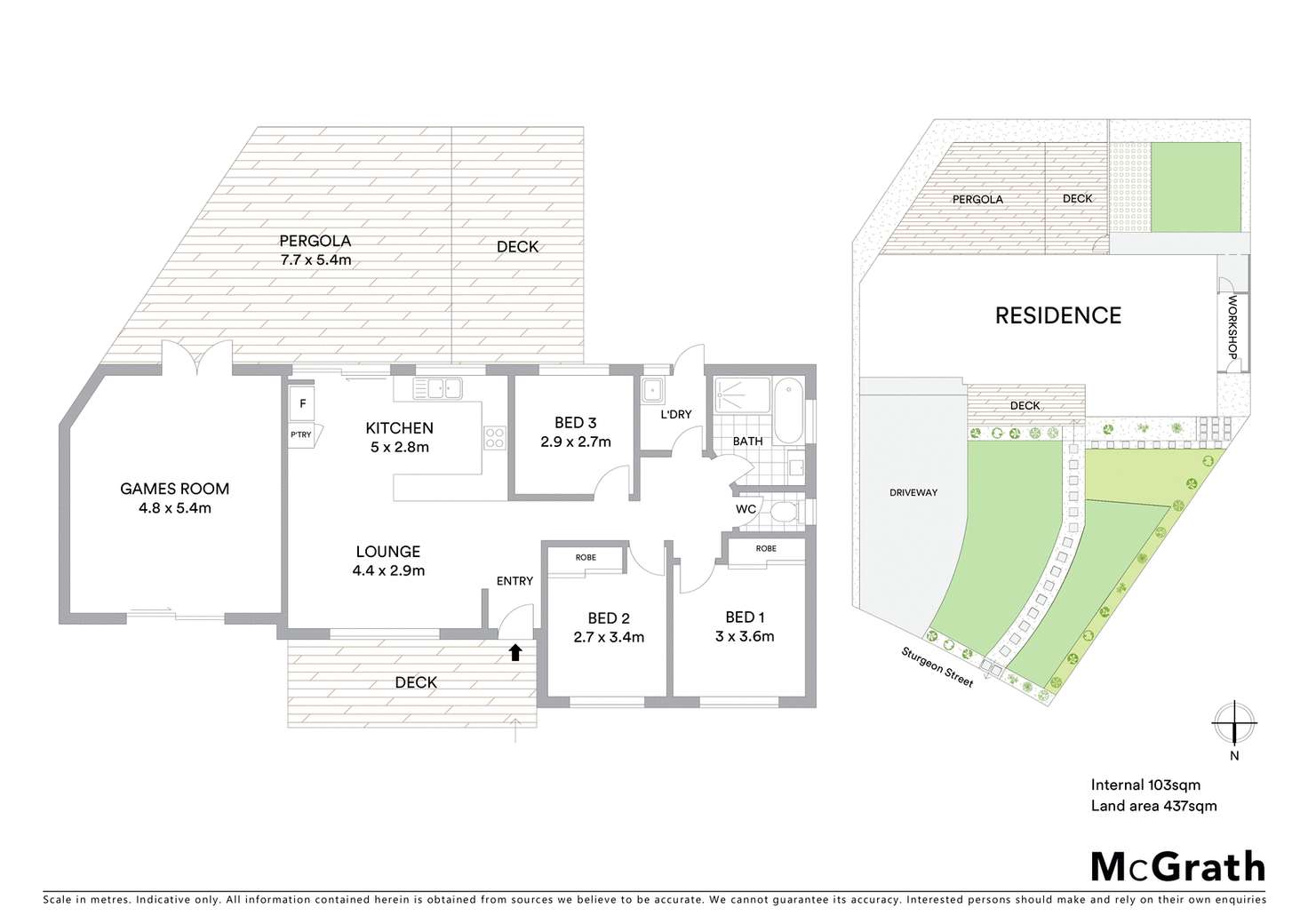 Floorplan of Homely house listing, 1/6 Sturgeon Street, Conder ACT 2906