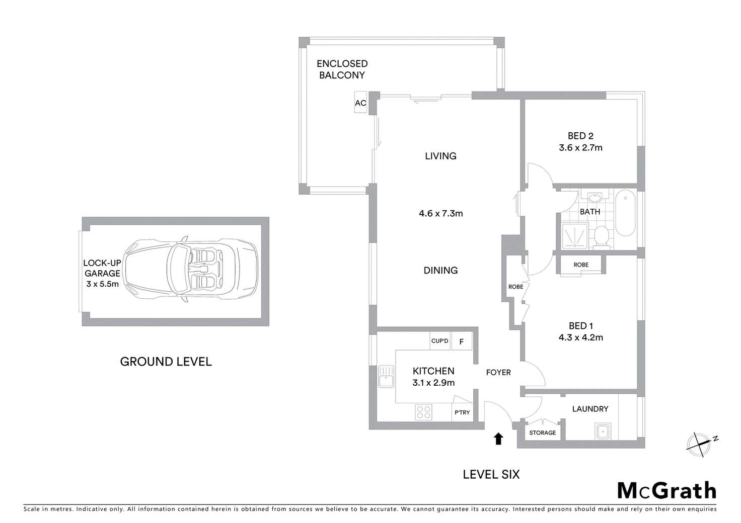 Floorplan of Homely apartment listing, 17/24 Helen Street, Lane Cove North NSW 2066