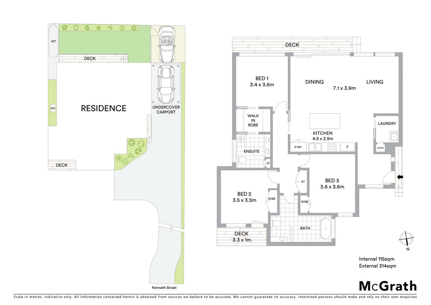 Floorplan of Homely townhouse listing, 46a Kenneth Street, Sandringham VIC 3191